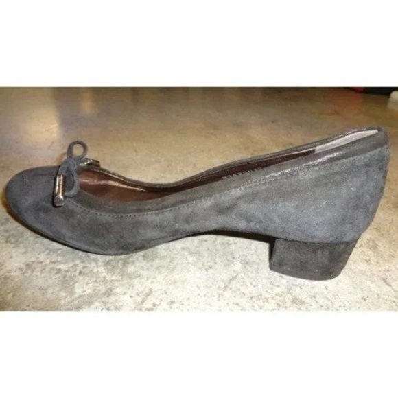 🆕 AGL Attilio Giusti Leombruni Kristin Block Heel Suede Pump Shoes 7.5 - Picture 8 of 11